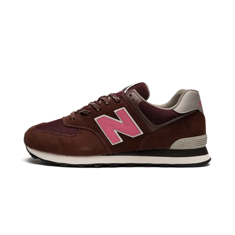 New Balance 574 Brown/Pink Mens