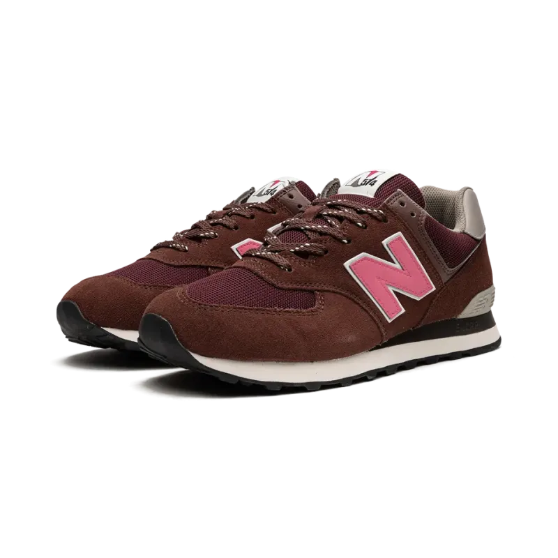 New Balance 574 Brown/Pink Mens