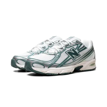 New Balance 740 White / Marsh Green Mens