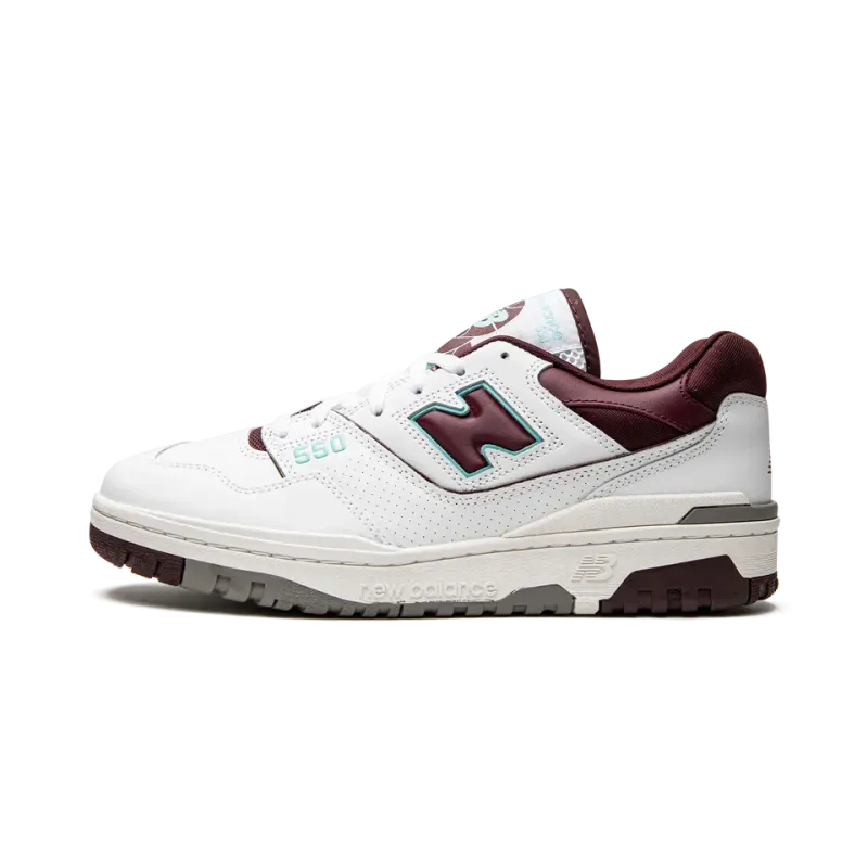 New Balance 550 Burgundy / Cyan Mens