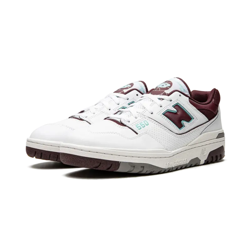New Balance 550 Burgundy / Cyan Mens