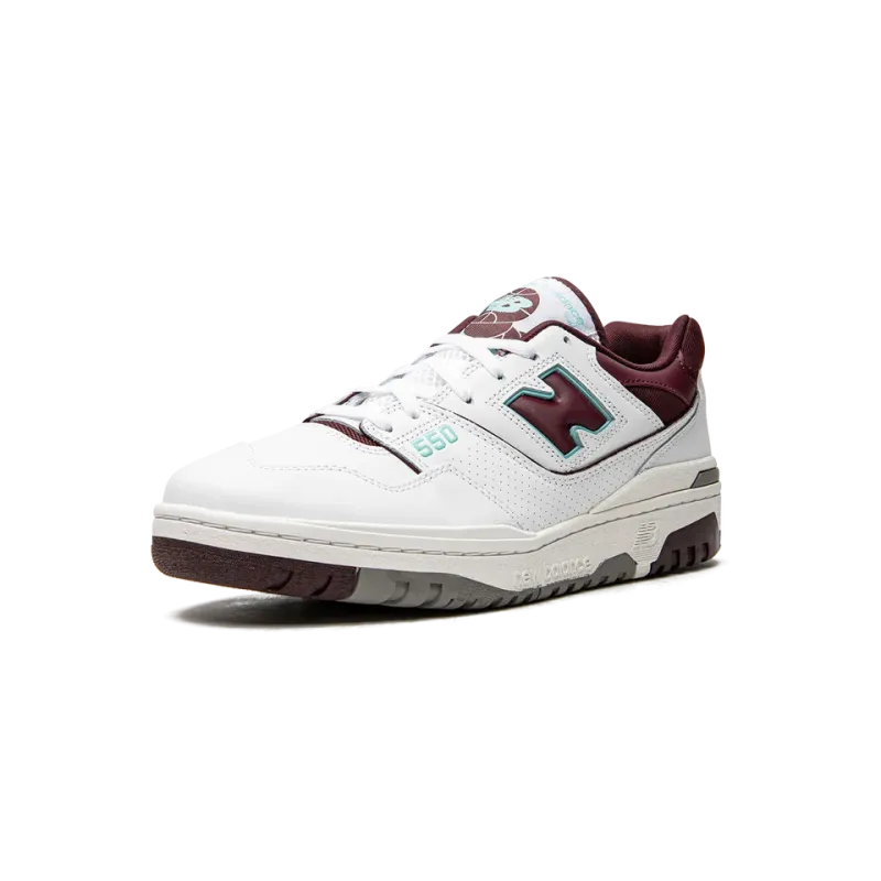 New Balance 550 Burgundy / Cyan Mens