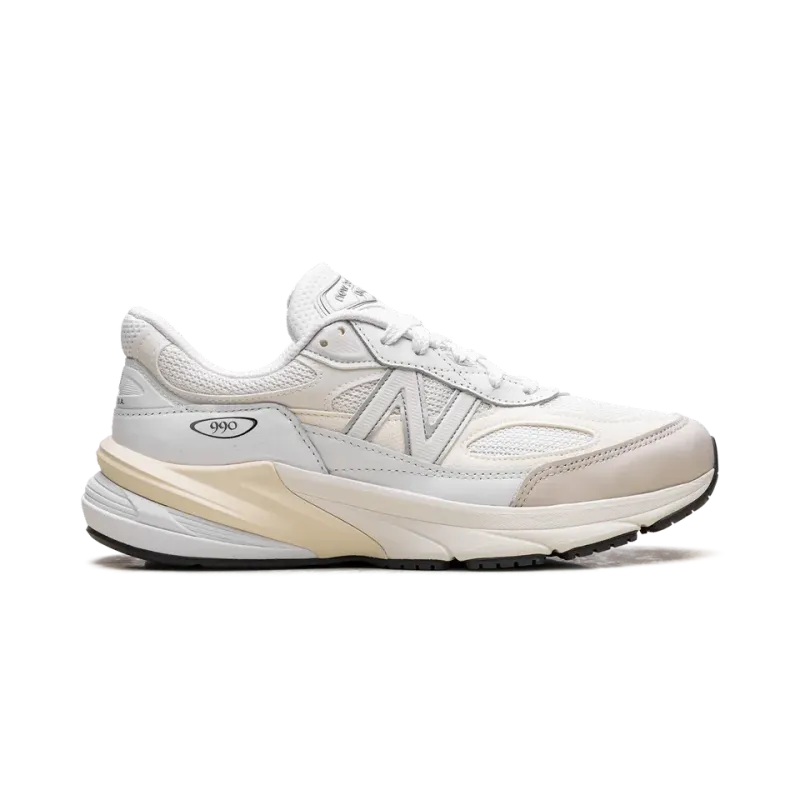 New Balance 990v6 Made in USA - White Sea Salt Mens