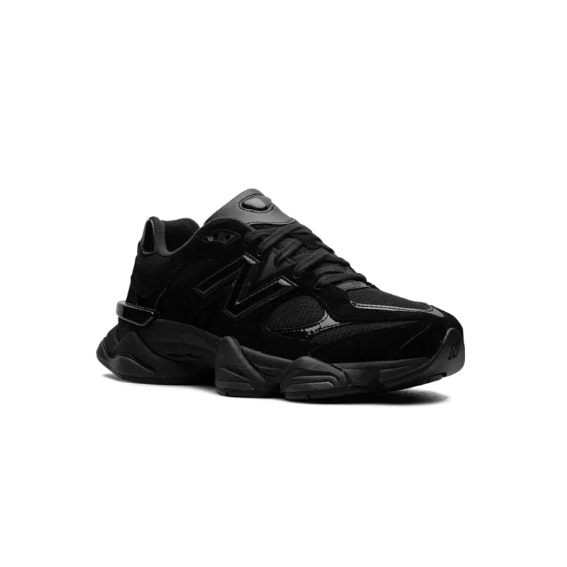 New Balance 9060 Triple Black Patent Mens