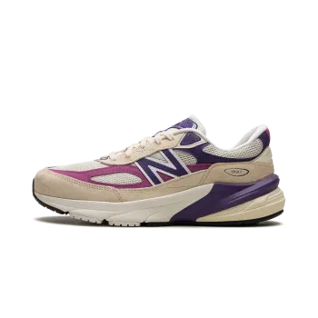 New Balance 990v6 Made in USA - Macadamia Nut Magenta Mens