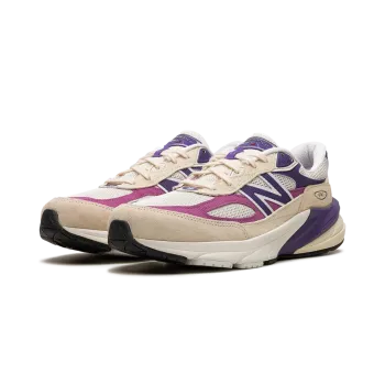 New Balance 990v6 Made in USA - Macadamia Nut Magenta Mens