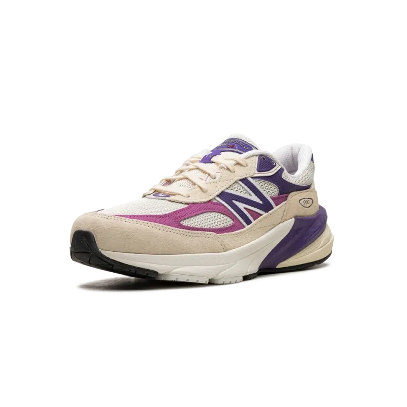 New Balance 990v6 Made in USA - Macadamia Nut Magenta Mens