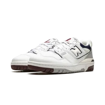 New Balance 550 White / Indigo / Burgundy Mens