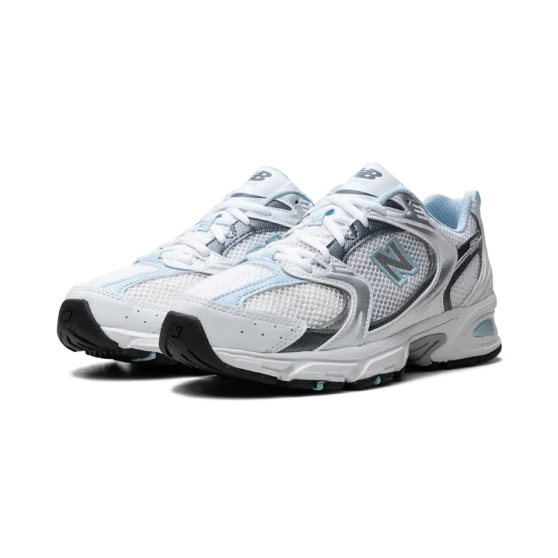 New Balance 530 White / Dark Arctic Grey / Light Chrome Blue Mens