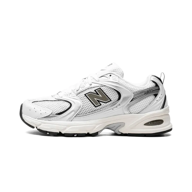 New Balance 530 White Silver Black Mens