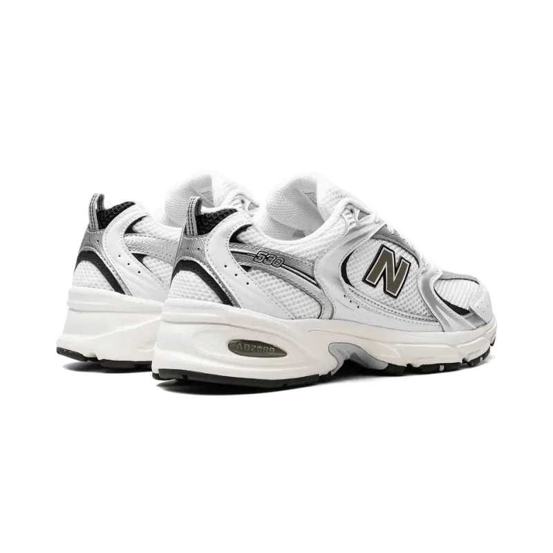 New Balance 530 White Silver Black Mens