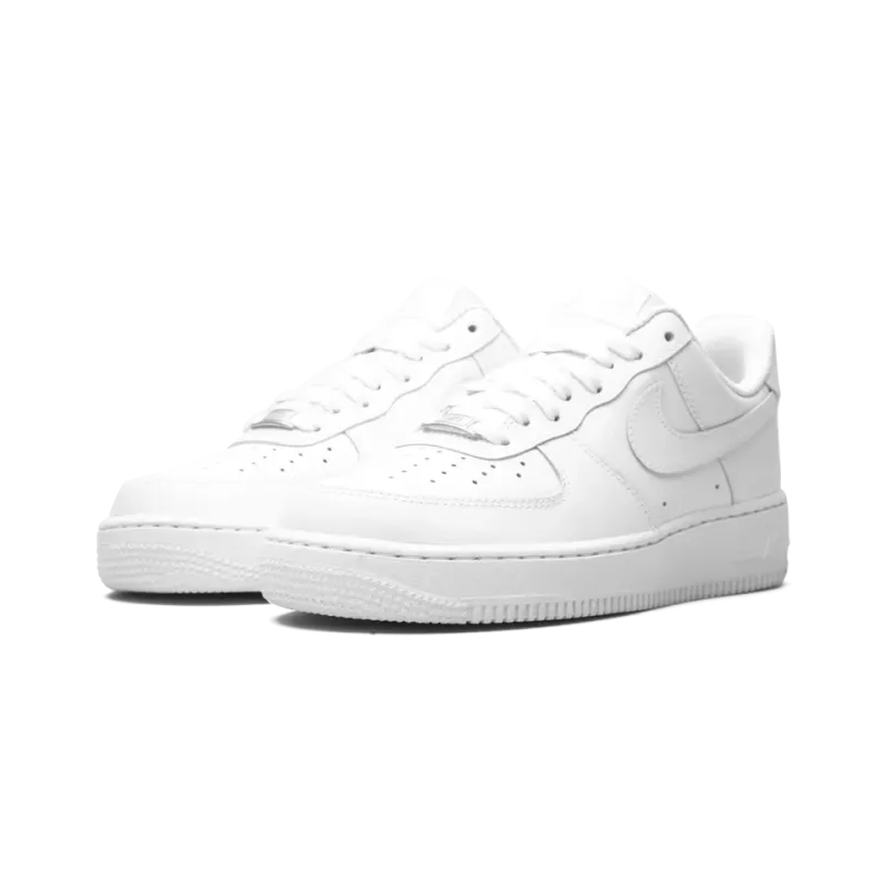 Nike AIR FORCE 1 LO '07 MNS WMNS White on White Womens