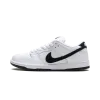 Nike SB Dunk Low White Black Mens