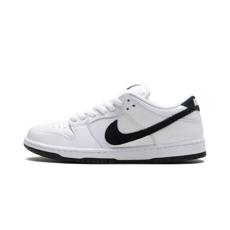 Nike SB Dunk Low White Black Mens