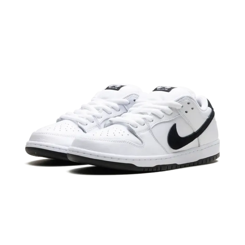 Nike SB Dunk Low White Black Mens