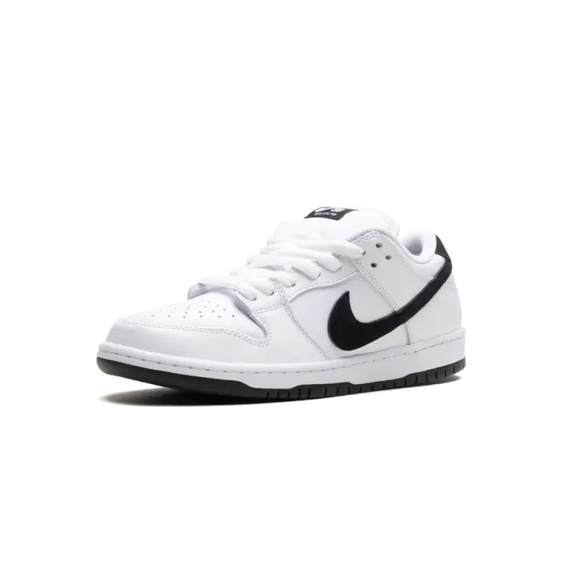 Nike SB Dunk Low White Black Mens