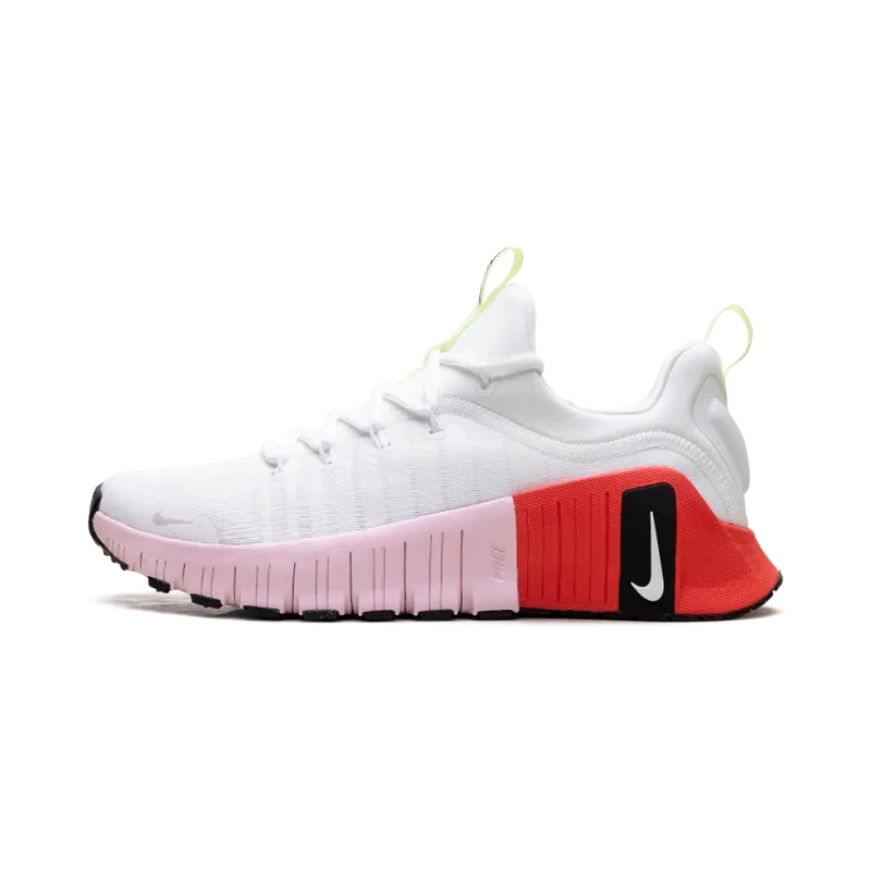 Nike Free Metcon 6 WMNS White Barely Volt Bright Crimson Pink Foam Womens