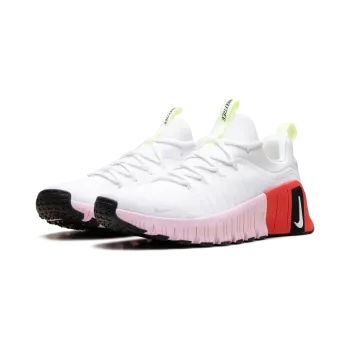 Nike Free Metcon 6 WMNS White Barely Volt Bright Crimson Pink Foam Womens