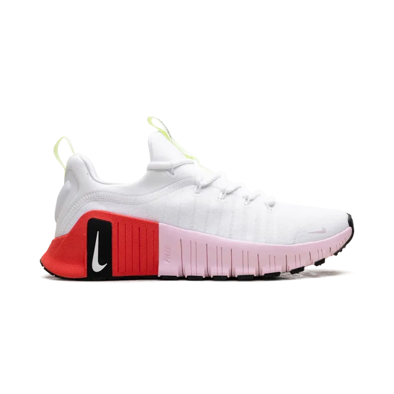 Nike Free Metcon 6 WMNS White Barely Volt Bright Crimson Pink Foam Womens