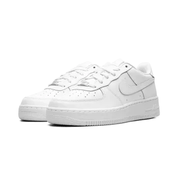 Nike Air Force 1 LE GS Triple White Grade School