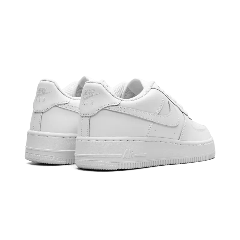 Nike Air Force 1 LE GS Triple White Grade School