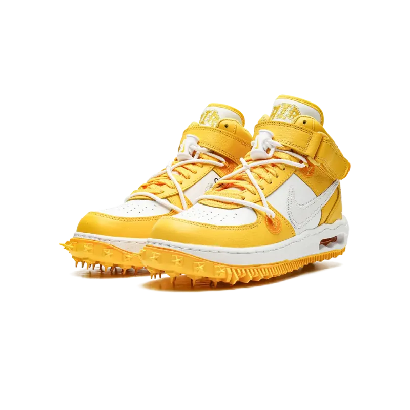 Nike Air Force 1 Mid Off-White - Varsity Maize Mens