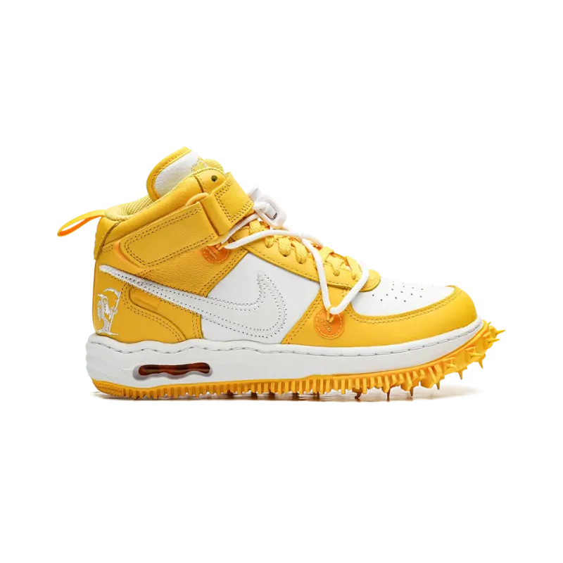 Nike Air Force 1 Mid Off-White - Varsity Maize Mens