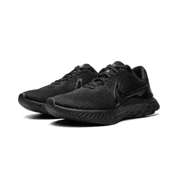 Nike React Infinity Run Flyknit 3 Triple Black Mens