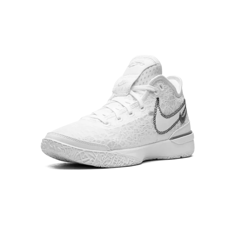 Nike Zoom Lebron NXXT Gen White / Metallic Silver Mens