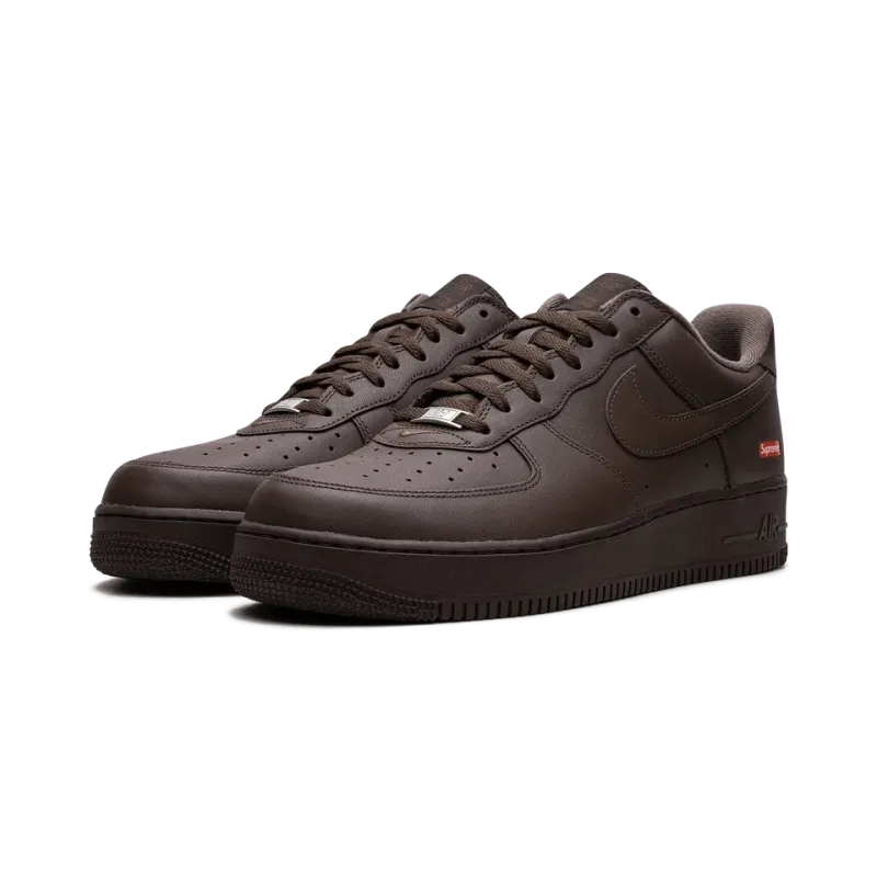 Nike Air Force 1 Supreme - Mini Box Logo Brown Mens