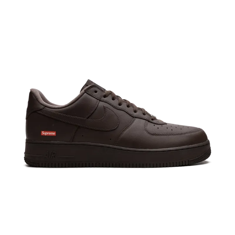 Nike Air Force 1 Supreme - Mini Box Logo Brown Mens