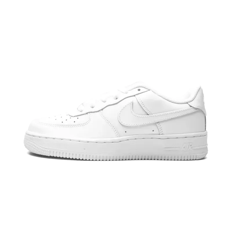 Nike Air Force 1 Low LE GS White on White Grade School