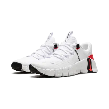 Nike Free Metcon 5 White Bright Crimson Mens