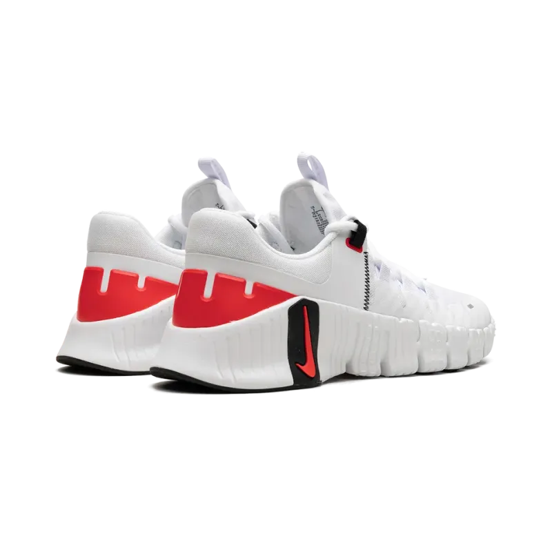 Nike Free Metcon 5 White Bright Crimson Mens