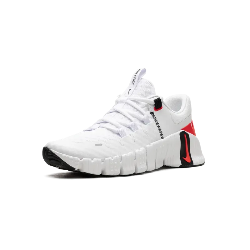 Nike Free Metcon 5 White Bright Crimson Mens