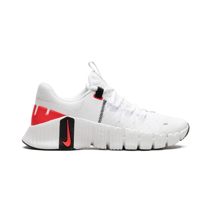 Nike Free Metcon 5 White Bright Crimson Mens