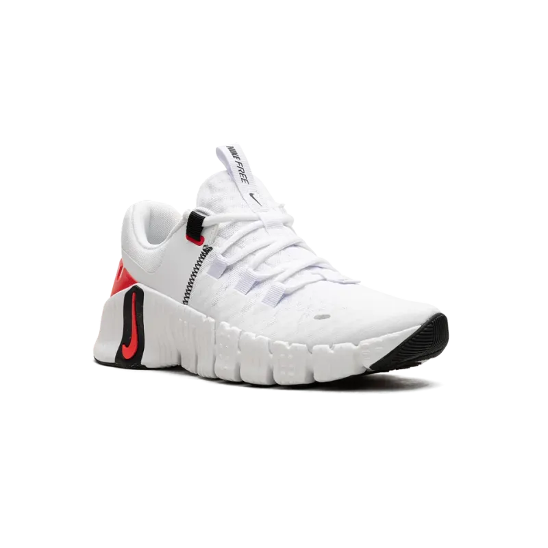 Nike Free Metcon 5 White Bright Crimson Mens