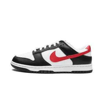 Nike Dunk Low Retro Red Swoosh Panda Mens
