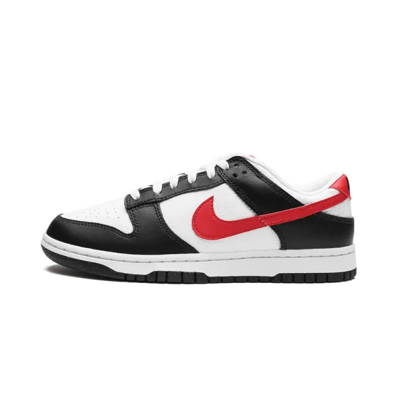 Nike Dunk Low Retro Red Swoosh Panda Mens