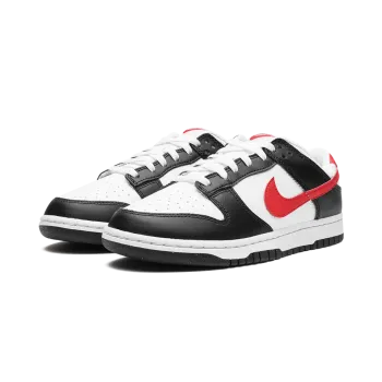 Nike Dunk Low Retro Red Swoosh Panda Mens