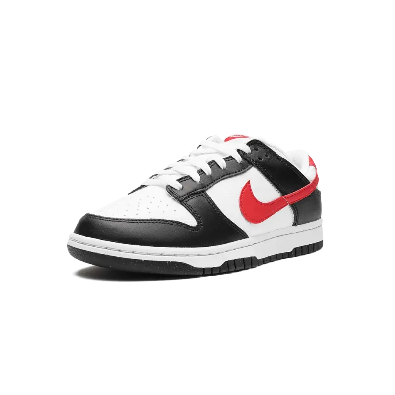 Nike Dunk Low Retro Red Swoosh Panda Mens