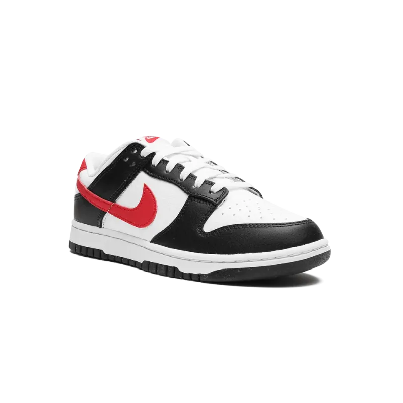Nike Dunk Low Retro Red Swoosh Panda Mens