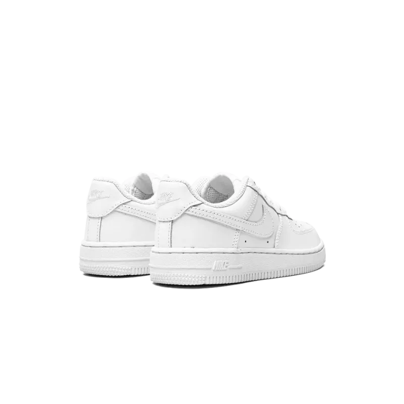 Nike Air Force 1 PS LE White on White Pre School