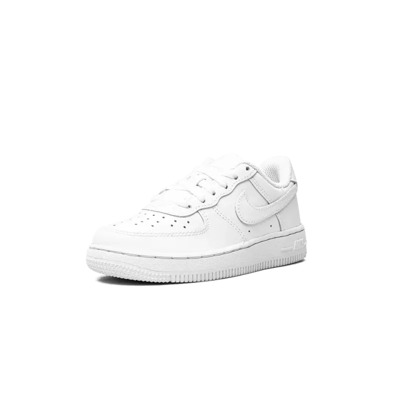 Nike Air Force 1 PS LE White on White Pre School
