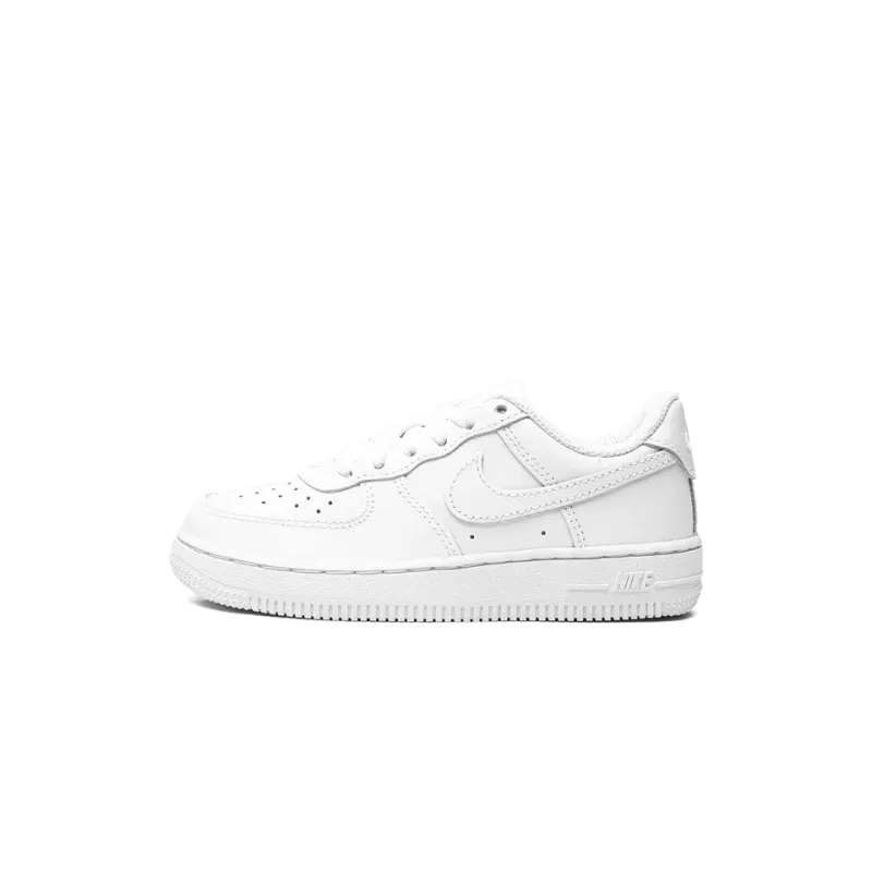 Nike Air Force 1 PS LE White on White Pre School