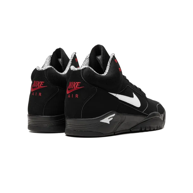 Nike Air Flight Lite Mid Black White Varsity Red Mens