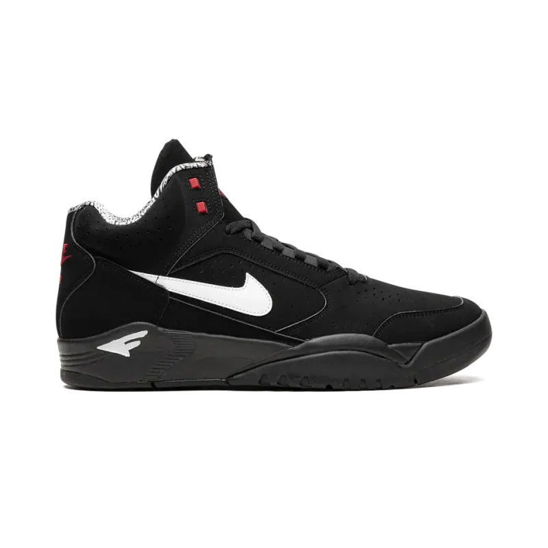 Nike Air Flight Lite Mid Black White Varsity Red Mens