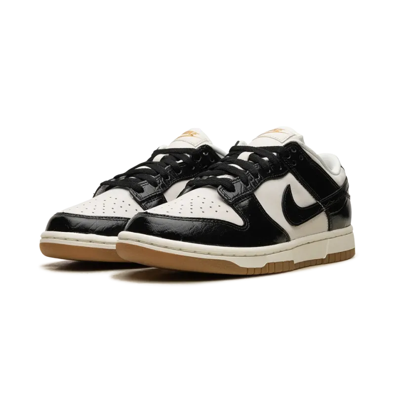 Nike Wmns Dunk Low LX Black Croc Womens