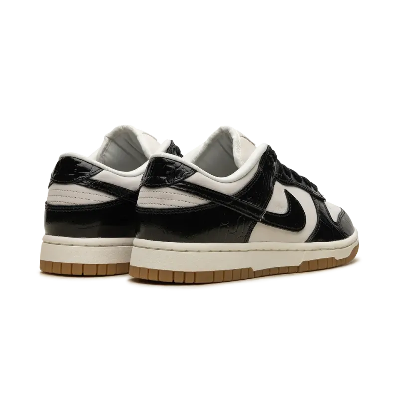 Nike Wmns Dunk Low LX Black Croc Womens