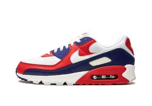 Nike Air Max 90 USA Mens — Classic White Comfort and Durable Performance